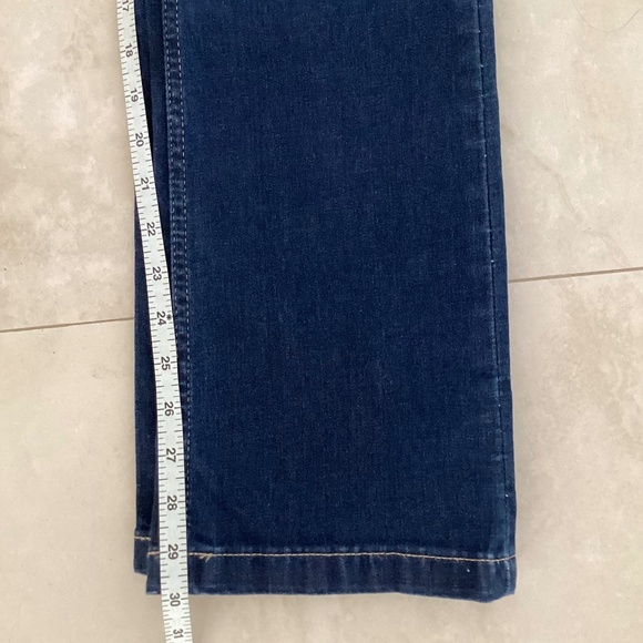 Calvin Klein Jeans High Rise Boot Cut Dark Denim Wash Patch Pockets - Picture 10 of 14